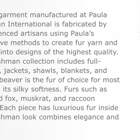 PAULA LISHMAN Hand-Knit Sheared Beaver Fur Crochet Tube Shawl - Picture 6 of 6